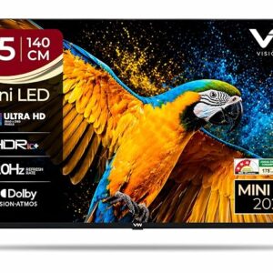 VW 140 cm (55 inches) 4K Ultra HD QLED Smart Mini LED Google TV VW55MINIQ1