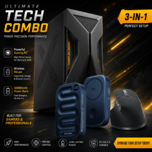 TECH COMBO ASUS T500 GAMING TOWER , POWER BANK 10000 MAH , LOGITECH MX MASTER MOUSE